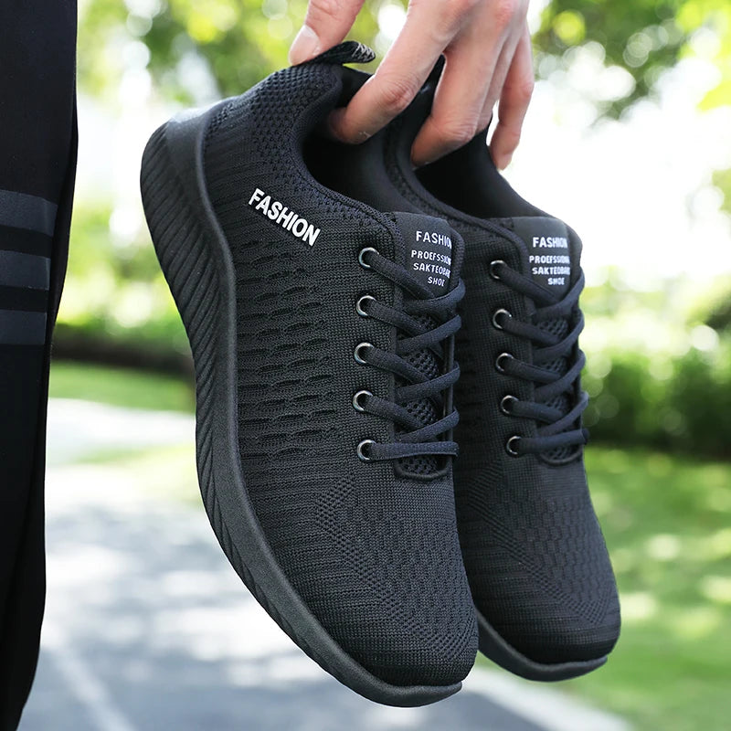 Men Running Walking Knit Shoes Fashion Casual Sneakers Breathable Sport Athletic Lightweight Men Sneakers Casual Shoes - Fitness Snips