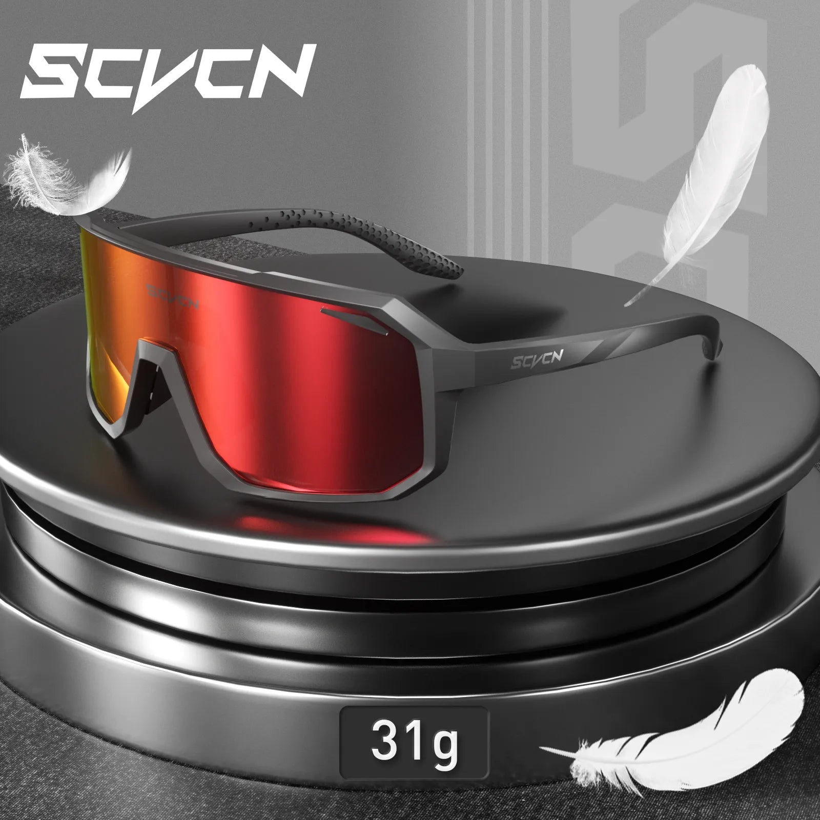 SCVCN Men bicycle Cycling Sunglasses Woman MTB road bike Driving Goggles Outdoor Sports running Glasses UV400 Hiking Eyewear - Fitness Snips