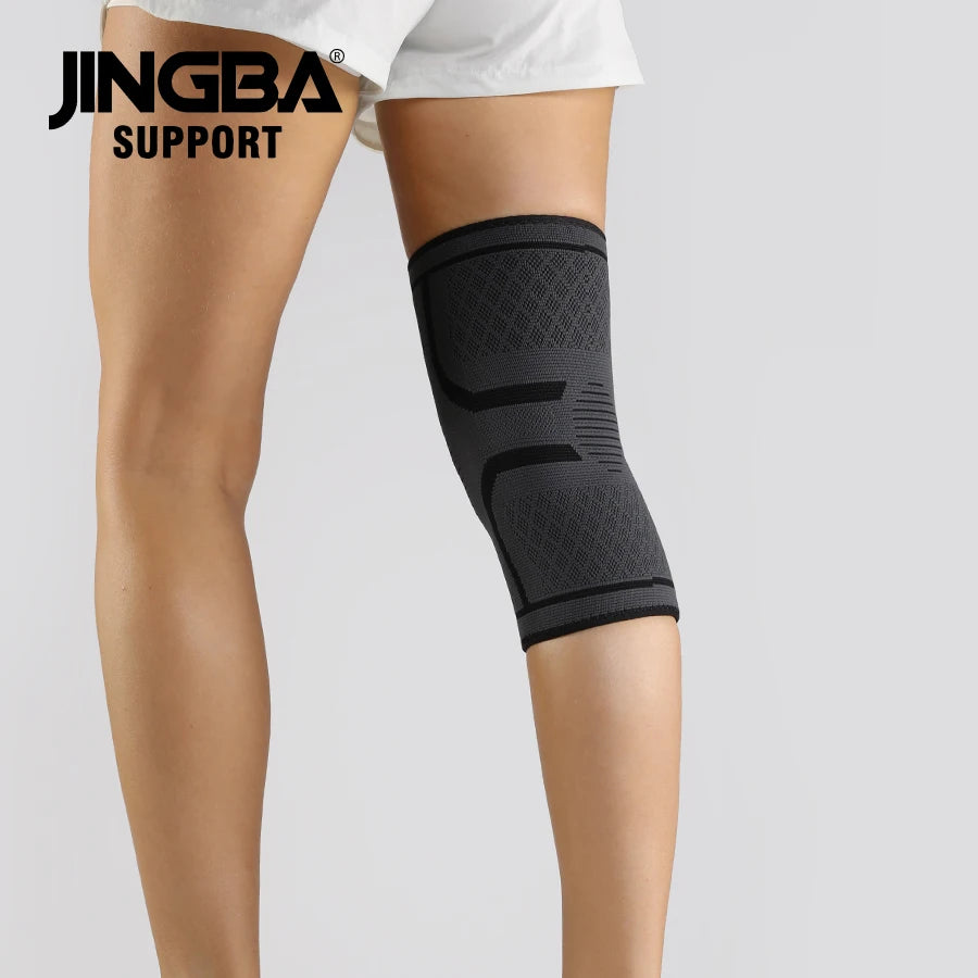 1 Pc Elastic Breathable Compression Knee Support Sleeve for Basketball Running Cycling - Fitness Snips