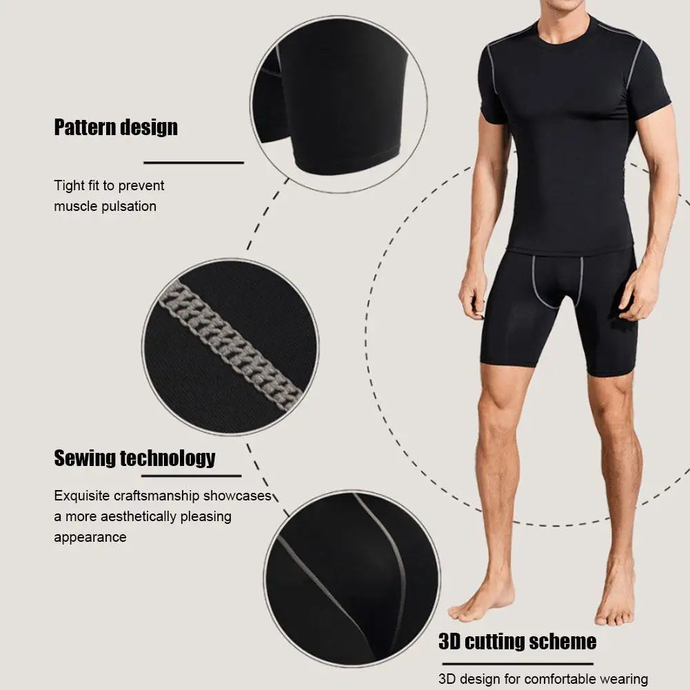 Men's Compression Workout Shorts - Fitness Snips