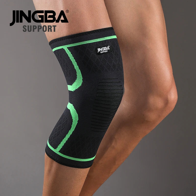 1 Pc Elastic Breathable Compression Knee Support Sleeve for Basketball Running Cycling - Fitness Snips